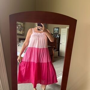 Dress Pink Cotton Apparel